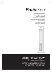 ProBreeze PB-AC-09W-EU Bedienungsanleitung