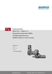 Auma SGExC 12.1 -F12 Bedienungsanleitung