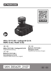 Parkside PAPK 12 A3 Originalbetriebsanleitung