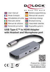 DeLOCK 61064 Bedienungsanleitung