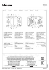 Bticino YW4575CWG Kurzanleitung