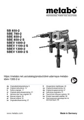 Metabo SBEV 1000-2 Originalbetriebsanleitung