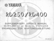 Yamaha RD400 Ergänzung Zur Wartungsanleitung