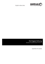 BROTJE SolarPlan FK 26 WL Montageanleitung