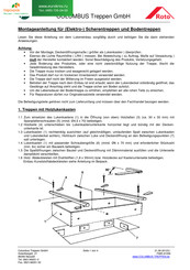 COLUMBUS Treppen Roto ESCA ISO-RC Montageanleitung