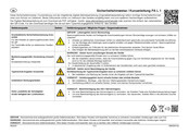 Pfannenberg PATROL PA L 1 Sicherheitshinweise / Kurzanleitung