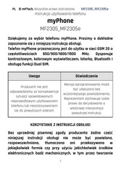 Mptech myPhone MF2305 Kurzfassung Der Bedienungsanleitung
