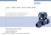 bürkert 3232 Bedienungsanleitung