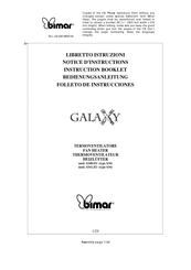 Bimar GALAXY S340.EU Bedienungsanleitung