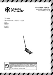 Chicago Pneumatic CP80025 Benutzerhandbuch