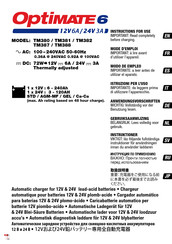 Optimate TM382 Anwendungsvorschriften