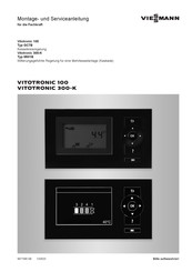 Viessmann Vitotronic 300-K MW1B Montage- Und Serviceanleitung Für Die Fachkraft