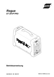 Esab Rogue ET 201iP PRO Betriebsanweisung