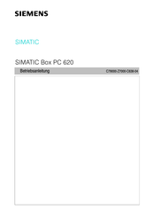 Siemens SIMATIC Box PC 620 Betriebsanleitung