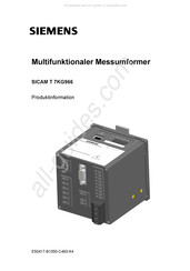 Siemens SICAM T 7KG966 Produktinformation