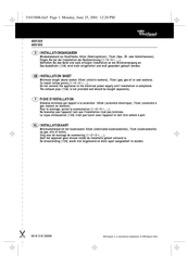 Whirlpool AKR 689 Installationsangaben