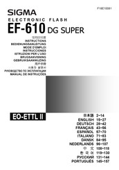 Sigma EF-610 DG ST Bedienungsanleitung