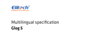Elitech Glog 5 THE Bedienungsanleitung