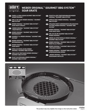 Weber ORIGINAL GOURMET BBQ Bedienungsanleitung