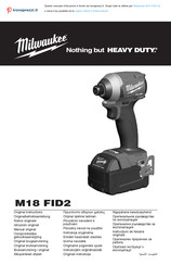Milwaukee M18 FID2-0X Originalbetriebsanleitung