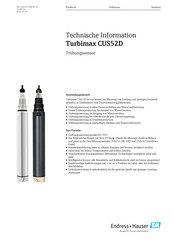 Endress+Hauser Turbimax CUS52D Technische Information