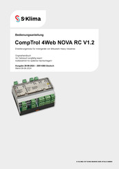 S-Klima CompTrol 4Web NOVA RC V1.2 Bedienungsanleitung