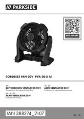 Parkside PVA 20-Li A1 Originalbetriebsanleitung