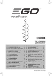 Ego Power+ ETA0800E Übersetzung Der Originalanleitung