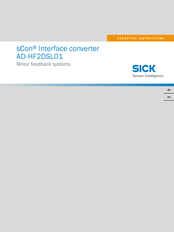Sick AD-HF2DSL01 Betriebsanleitung
