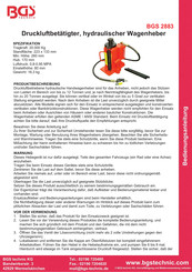 BGS technic 2883 Bedienungsanleitung