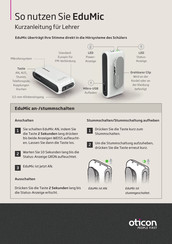 oticon EduMic Kurzanleitung
