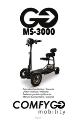 Comfy Go Mobility MS 3000 Bedienungsanleitung, Garantie
