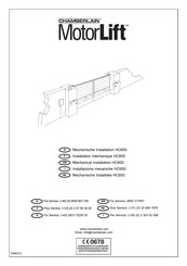Chamberlain MotorLift HC600 Mechanische Installation