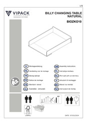 VIPACK BILLY BIOZKO10 Montageanleitung