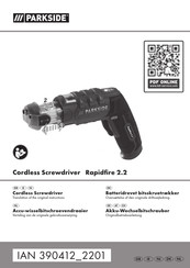 Parkside 390412 2201 Originalbetriebsanleitung