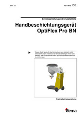 Gema OptiFlex Pro BN Betriebsanleitung