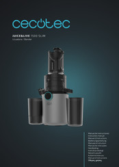 Cecotec JUICE&LIVE 1500 SLIM Bedienungsanleitung