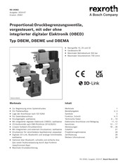 Bosch rexroth DBEM Serie Bedienungsanleitung
