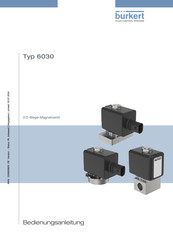 Bürkert 6030 Bedienungsanleitung