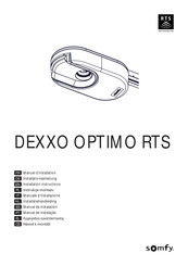 SOMFY Dexxo Optimo RTS Installationsanleitung