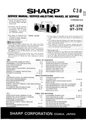 Sharp QT-37E Serviceanleitung