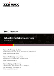 Edimax EW-7711MAC Schnellinstallationsanleitung