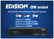 Edision OS NINO + DVB-S2 + DVB-T2/C Kurzanleitung