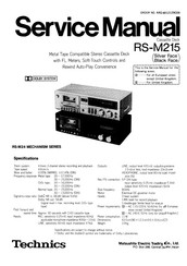 Technics RS-M215 Service