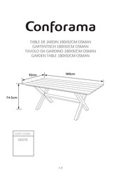 Conforama OSMAN 593379 Bedienungsanleitung