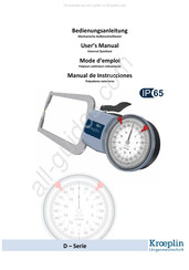 kroeplin D Serie Bedienungsanleitung