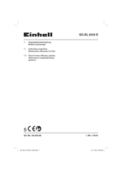EINHELL GC-EL 2500 E Originalbetriebsanleitung