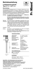 Prominent LF 1 Betriebsanleitung