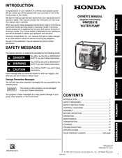 Honda WMP20 Bedienungsanleitung