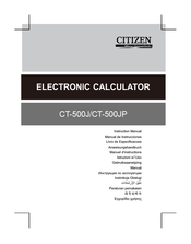 Citizen CT-500J Anweisungshandbuch